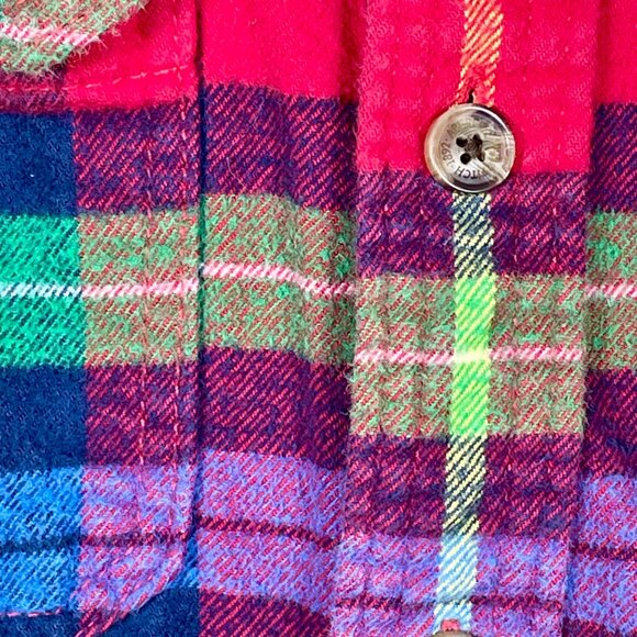 Abercrombie & Fitch 100% Cotton Plaid Button Down Men’s L | Flannel Muscle Fit - Picture 7 of 13